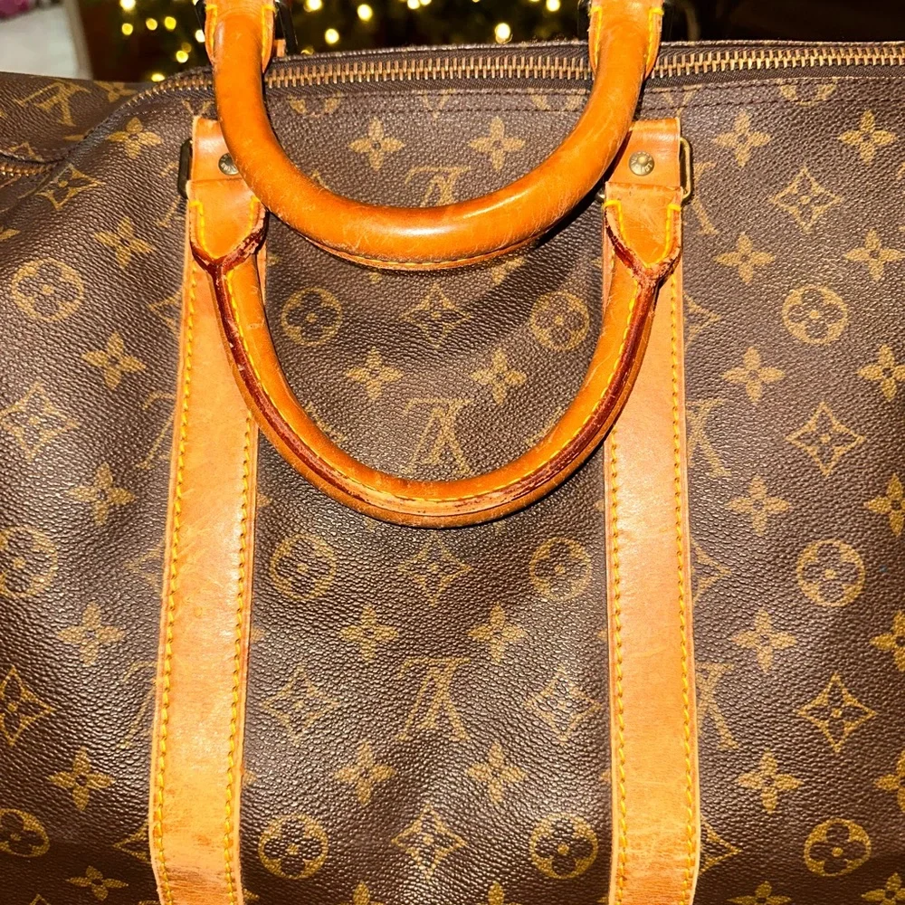 Louis Vuitton Classic Monogram Keep All 55 Duffle Overnight Bag WITH COA! - Picture 14 of 16